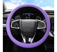 Steering Wheel Cover Car Universal Silicone Steering Wheel Cover Elastic Glove Texture Soft Multi Auto Decoration Steering Wheel Car Cover(PURPLE)