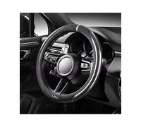 Steering Wheel Cover Carbon Fiber Grain Turned Fur Steering Wheel Cover Four Seasons Universal Thermostatic Non-slip O Type(White)