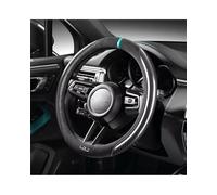 Steering Wheel Cover Carbon Fiber Grain Turned Fur Steering Wheel Cover Four Seasons Universal Thermostatic Non-slip O Type(Blue)