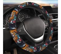 Steering Wheel Cover, Cool Tiger Graffiti Print Car Steering Wheel Cover Women Men, Car Accessories for Cars SUV Trucks, Elastic Anti Slip Odorless, Universal 15 inch