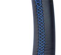 Steering Wheel Cover Custom Car Steering Braid Wheel Cover For Mercedes For Benz E63 W210 E240 E280 E320 2002-2005 Interior Accessories Steering Wheel Covers(Black BLUE)