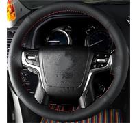 Steering Wheel Cover Custom Car Steering Wheel Braid Cover Leather For Toyota For Land For Cruiser 2016-2019 Car Steering Covers(Red thread)