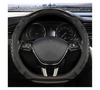 Steering Wheel Cover D Shape Car Steering Wheel Cover For Sharan For Passat For Caddy For Touran For Tiguan 2015-2021 Wheel Sleeve Protector(BLACK)