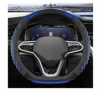 Steering Wheel Cover D Shape Car Steering Wheel Cover For VW For Sharan For Passat For Caddy For Touran For Tiguan 2015-2021 Wheel Sleeve Protector(Blue)