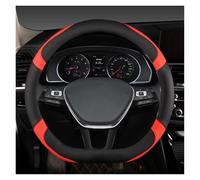Steering Wheel Cover D Shape Car Steering Wheel Cover For VW For Teramont For Atlas For T-Roc For T-cross 2017 2018 2019 2020 2021 Car Steering Covers(Red)