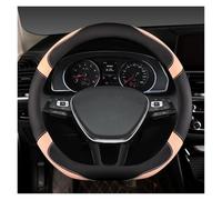 Steering Wheel Cover D Shape Car Steering Wheel Cover For VW For Teramont For Atlas For T-Roc For T-cross 2017 2018 2019 2020 2021 Car Steering Covers(PINK)