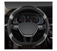Steering Wheel Cover D Shape Car Steering Wheel Cover For VW For Teramont For Atlas For T-Roc For T-cross 2017 2018 2019 2020 2021 Car Steering Covers(Red-Brown-Panel)