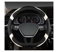 Steering Wheel Cover D Shape Car Steering Wheel Cover For VW For Teramont For Atlas For T-Roc For T-cross 2017 2018 2019 2020 2021 Car Steering Covers(WHITE)