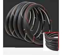 Steering Wheel Cover D Type Car Steering Wheel Cover Wrap For Geely For Atlas 2016-2023 For Coolray I 2020 2021 For Emgrand 7 2018-2023 For Emgrand GT 2015-2023 Car Steering Covers(Red)