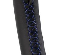 Steering Wheel Cover DIY Braiding Cover For Car Steering Wheel For Skoda Octavia For Superb For Fabia For A5 Braid(Blue line)
