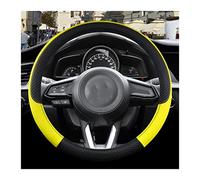 Steering Wheel Cover For 2 For Mazda2 For DY For DE For DH For DJ For DL Car Steering Wheel Cover Auto Accessories Wheel Protector(Yellow)