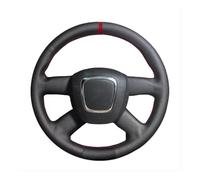 Steering Wheel Cover For A3 8P A4 B8 A5 8T A6 C6 A8 D3 Q5 8R Q7 4L Car Steering Wheel Braid Cover Customized Anti-Slip Black