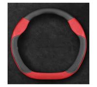 Steering Wheel Cover For A3 For A4 For A5 For A6 For A7 Q3 Q5 Q7 S4 S5 S6 RS3 RS4 Leather Suede Anti-slip Car Steering Wheel Cover(D Leather Suede 2)