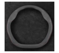 Steering Wheel Cover For A3 For A4 For A5 For A6 For A7 Q3 Q5 Q7 S4 S5 S6 RS3 RS4 Leather Suede Anti-slip Car Steering Wheel Cover(D Leather Suede 1)