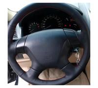 Steering Wheel Cover For Accord 7 2003 2004 2005 2006 2007 | DIY hand-stitched leather to protect your steering wheel from wear and tear.(White Thread)