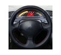 Steering Wheel Cover For Acura RSX Type-S 2005 S2000 2000-2008 For Civic Si 2002-2004 DIY Black Faux Synthetic material Car Steering Wheel Cover(Yellow Thread)