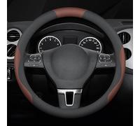 Steering Wheel Cover for Audi RS e-tron GT 2021-2025 | Anti-Slip & Sweat-Absorbing | Ultra-Thin Breathable Elastic Protector,Black Brown/C-O
