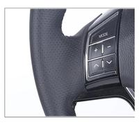 Steering Wheel Cover For BMW E60 E61 530d 545i 550i E63 E64 630i 645Ci 650i 2003-2010 DIY Customized Car Steering Wheel Cover(Red-Brown-Panel)