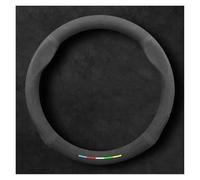 Steering Wheel Cover For BMW For M E46 E39 E60 E90 E91 E70 G05 F10 F15 F20 F30 G20 For X1 For X3 For X4 For X5 Transit Suede Car Steering Wheel Cover(BMW O Black)