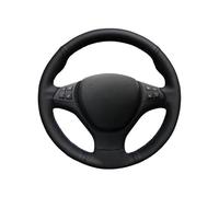 Steering Wheel Cover For BMW Sport For X5 E70 M50d 2006-2013 For X6 E71 2009-2014 DIY Black Synthetic material Car Steering Wheel Cover(Light Blue Thread)