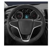 Steering Wheel Cover For Buick For Regal For Opel For Insignia 2014 2015 Car Steering Wheel Cover Black Microfiber Leather Braid Auto Interior Accessories(Orange Thread)