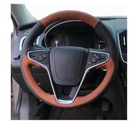 Steering Wheel Cover For Buick For Regal GS For Larcosse For Park For Avenue 2009 2010 2011 2012 2013 2014 2015 Car Steering Wheel Cover Leather Interio Car Steering Wheel Cover(White Thread)