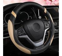 Steering Wheel Cover for Car Leather Universal Steering Wheel Covers for Men Women Fit Cars SUV Truck Pickup 15inch (Beige)