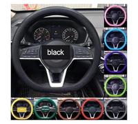 Steering Wheel Cover For Car Universal Silicone Steering Wheel Cover Elastic Glove Cover Texture Soft Multi Color Auto Decoration DIY Accessories(Sky Blue)