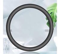 Steering Wheel Cover for Cars Car Non-slip Steering Wheel Cover Leather Grain For Ultra-thin Car Accessories Interior Handle Set Four Seasons General Me(Round black)