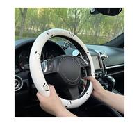 Steering Wheel Cover for Cars Cute Panda steering wheel cover cotton and linen sweat absorbent non-slip handlebars steering wheel cover Car Steering Wheel(Many Flower Black)