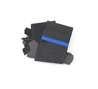 Steering Wheel Cover for Cars For A3 8P Sportback For For A4 B8 For For A5 8T 4L 4-Spoke with button Car Steering Wheel Cover Suede Leather Trim Car Steering Wheel(Blue strip-no hole)