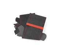 Steering Wheel Cover for Cars For A3 8P Sportback For For A4 B8 For For A5 8T 4L 4-Spoke with button Car Steering Wheel Cover Suede Leather Trim Car Steering Wheel(Red strip-no hole)