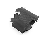 Steering Wheel Cover for Cars For A3 8P Sportback For For A4 B8 For For A5 8T 4L 4-Spoke with button Car Steering Wheel Cover Suede Leather Trim Car Steering Wheel(Black-gray line)