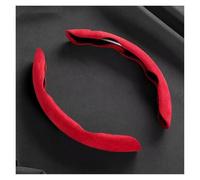 Steering Wheel Cover for Cars For Fiat For Abarth 595 For Abarth 500 For Abarth 124 Spider Interior Accessories Car Non-Slip Steering Wheel Anti-slip Cover Suede Leather(2piece-red)