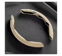 Steering Wheel Cover for Cars For Fiat For Abarth 595 For Abarth 500 For Abarth 124 Spider Interior Accessories Car Non-Slip Steering Wheel Anti-slip Cover Suede Leather(2piece-beige)
