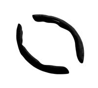 Steering Wheel Cover for Cars For Fiat For Abarth 595 For Abarth 500 For Abarth 124 Spider Interior Accessories Car Non-Slip Steering Wheel Anti-slip Cover Suede Leather(2piece-black)