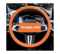 Steering Wheel Cover for Cars Universal Car Steering Wheel Cover Anti-slip Protective Cover Soft And Odorless Silicone Steering Car Steering Wheel(Orange)