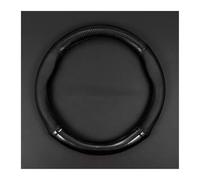 Steering Wheel Cover for Cars Universal Car Steering Wheel Cover Carbon Fiber Leather Three-dimensional Anti Slip, Timple And Fashionable Car Accessories(O Shape Black)