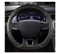 Steering Wheel Cover For Citroen For Berlingo 2018 2019 2020 2021 2022 D Shape Car Steering Wheel Cover PU Leather Non-slip Auto Accessories Steering Cover Wheel(D shape Coffee)