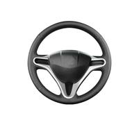 Steering Wheel Cover For Civic Old For Civic 2006 2007 2008 2009 2010 2011 DIY Black Synthetic material Car Steering Wheel Cover Car Steering Wheel Protector(Light Blue Thread)