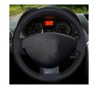 Steering Wheel Cover For Dacia For Duster 2010-2016 For Sandero For Lodgy 2012-2017 Car Steering Wheel Cover Soft Black pu PU
