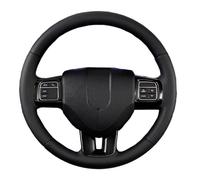 Steering Wheel Cover For Dodge For Grand For Caravan For Journey For Avenger For Durango Microfiber Leather Custom Car Steering Wheel Cover(B-Red)
