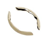 Steering Wheel Cover For Fiat For Panda 169 2 Steering Wheel Cover Leather Anti Slip Steer Wheel Protector Breathable Fiber Braid Steering Covers Car Steering Wheel Cover(2Pc-beige)