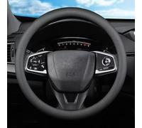 Steering Wheel Cover for Ford Transit Connect 2025 2024 2023 2022, Black Microfibre Leather Anti Slip Breathable Car Handle Protector Sporty Steeringwheel Grip Wrap