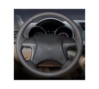Steering Wheel Cover For Highlander For Camry Fortuner For Hilux DIY Microfiber Synthetic material Car Steering Wheel Cover Car Steering Wheel Protector(White Thread)