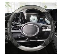 Steering Wheel Cover For Hyundai For Tucson For NX4 For Elantra For Sonata 10th 38CM Carbon Fibre Car Steering Wheel Cover Auto Accessories(5)