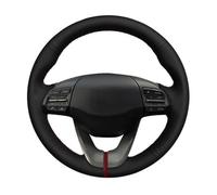 Steering Wheel Cover For Hyundai For Veloster 2019 For I30 2017 2018-2019 For Elantra Car Steering Wheel Cover DIY Hand-stitched Steering Wheel Protector(Blue)