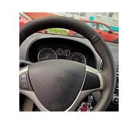 Steering Wheel Cover For I30 2008 2009 2010 FD Car Steering Wheel Braid Cover Hand Sewing Microfiber Synthetic material Car Steering Wheel Protector(Light Blue Thread)