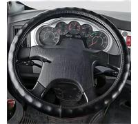 Steering Wheel Cover For IVECO Truck Lorry Van Bus Steering Wheel Cover 38 40 42 45 47CM Anti-slip Protector Interior Decor Steering Wheel Protector(Black 40CM)
