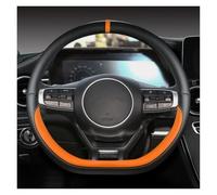 Steering Wheel Cover For Kia For Sportage 5 GT-Line 2021 2022 For Sportage 2022 2023 Microfiber Leather D Shape Car Steering Wheel Cover 38CM Auto Accessories Car Steering Wheel(Orange)